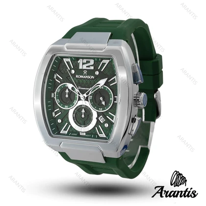 ساعت مردانه رومانسون دایمند سه موتوره سبز m-10197