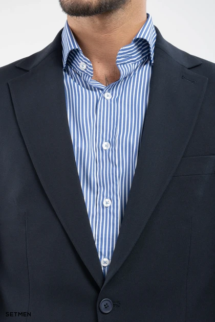 کت تک مردانه یقه انگلیسی