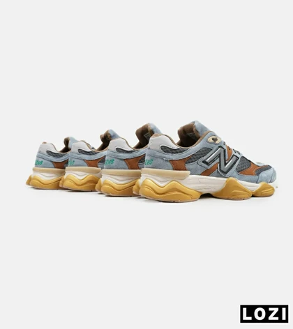 کفش کتانی مردانه و زنانه آبی زرد NEW BALANCE 9060 مدل 5239
