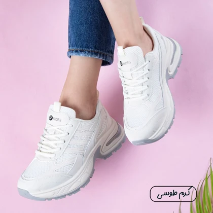 کتانی دخترانه خارجی سه خط K SHOES