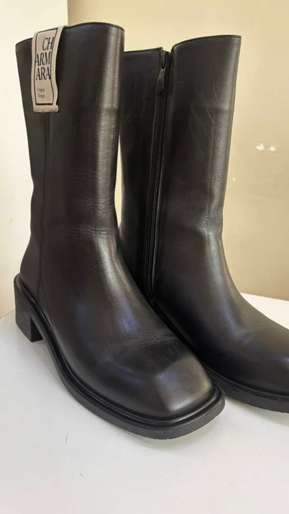 نیم بوت زنانه مشکی مدل Emma -- gb