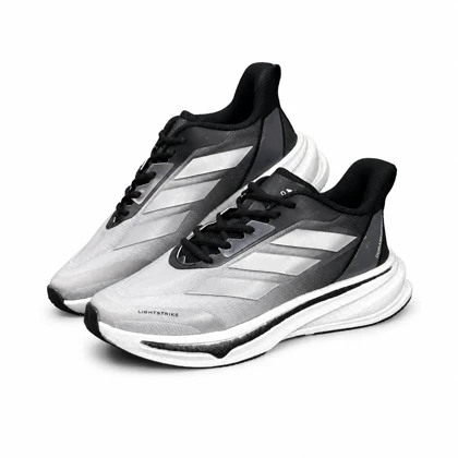 کفش کتانی مردانه مدل آدیداس ورزشی با زیره بست مشکی طوسی Adidas New