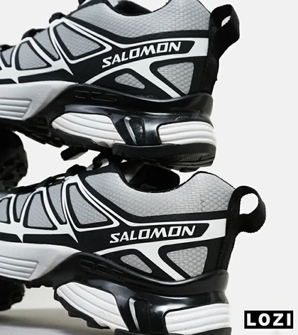 کفش کتانی طوسی سفید مشکی Salomon xt-6