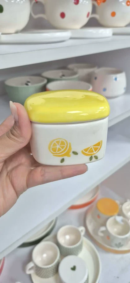 چای خوری دو نفره سرامیک لیمو