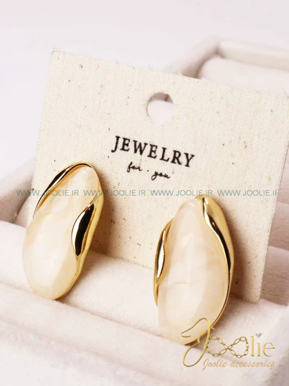 گوشواره زنانه مینا کاری مدل مهتاب کد E1178