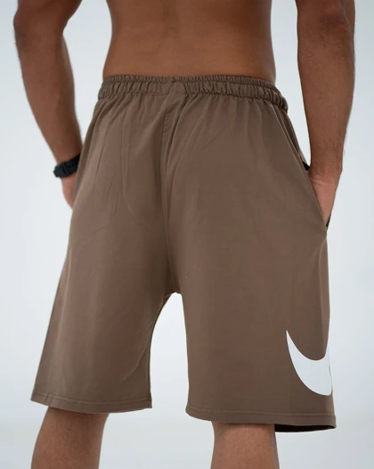 شلوارک بگ ورزشی NIKE قهوه ای