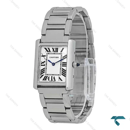 ساعت مردانه Cartier Tank نقره ای سایز مدیوم Cartier-7300-L