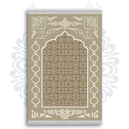 فرشینه از جنس پارچه هازان مخمل ترک طرح سجاده برند دفه کد DSJ 58