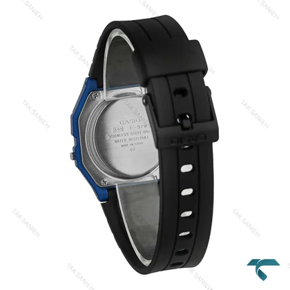 ساعت کاسیو F-91W نوستالژی آبی مشکی Casio-7646-U