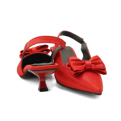 کفش مجلسی زنانه پاشنه‌دار 3 سانت مدل sandal valentino _ 4003p