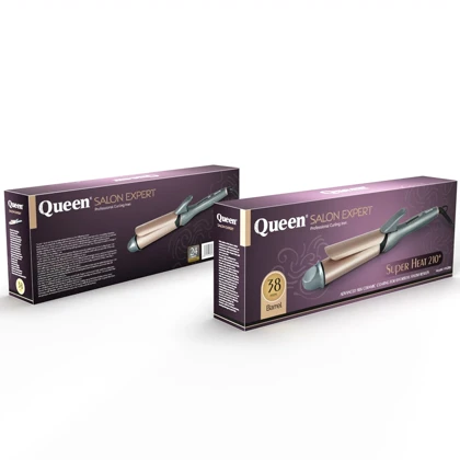 بابلیس و فرکننده مو سرامیکی کویین Queen مدل HT638n سایز 38