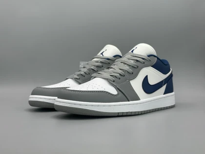 کتانی نایکی جردن1 لو فرنچ بلو های کوالیتی/Nike AJ1 low French Blue