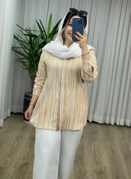 شومیز راه راه 3309
