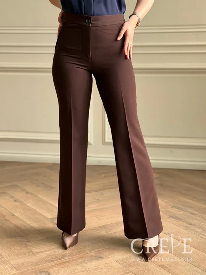 شلوار کرپ دوبل دمپا گشاد قد 110