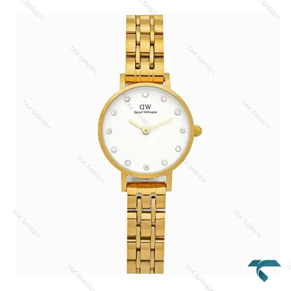 ساعت زنانه DW مینی طلایی ایندکس نگین DW-5998-24-L