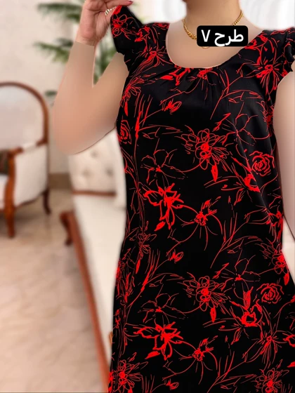 پیراهن نخی ساتینا 2042