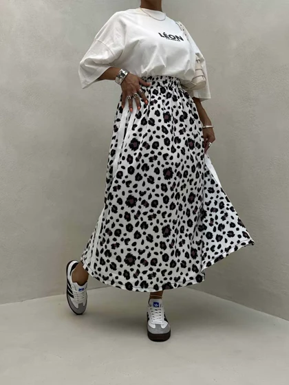 دامن LEOPARD بغل خط