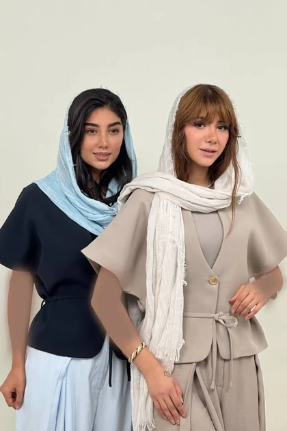 وست یقه گلدانی