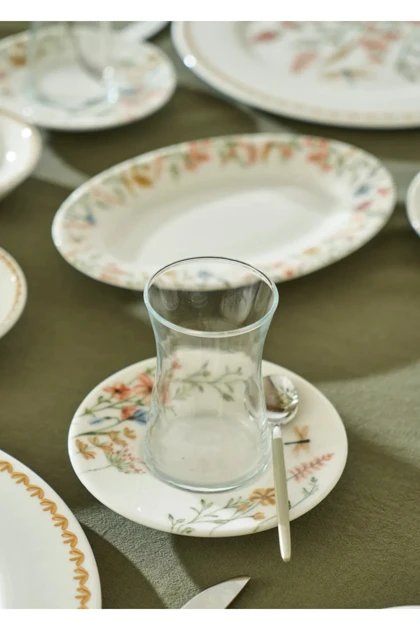 سرویس صبحانه‌خوری 12 نفره Bella Maison مدل Flores استون‌ور - چندرنگ