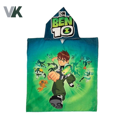 حوله پانچو بچه گانه (طرح BEN 10)