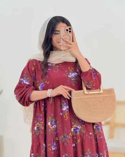 پیراهن طرحدار سنا(38)کد:5330