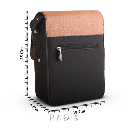 کیف دوشی چرم رادیس مدل Mahan کد 010-M.MC