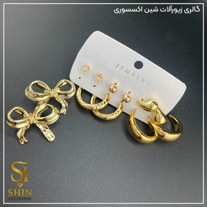 پک گوشواره شش تایی زنانه کدpgz010
