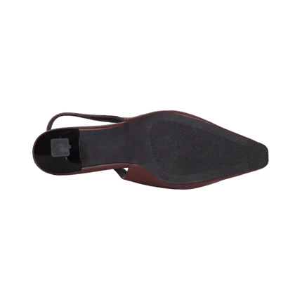 کفش پاشنه‌دار مدل برنا_قهوه ای کد 3003