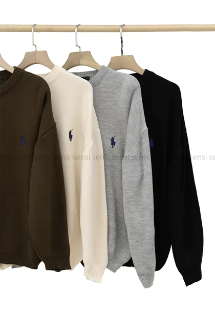 بافت یقه گرد گلدوزیPOLO کد1004904