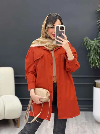 مانتو برش‌دار دو جیب سلما