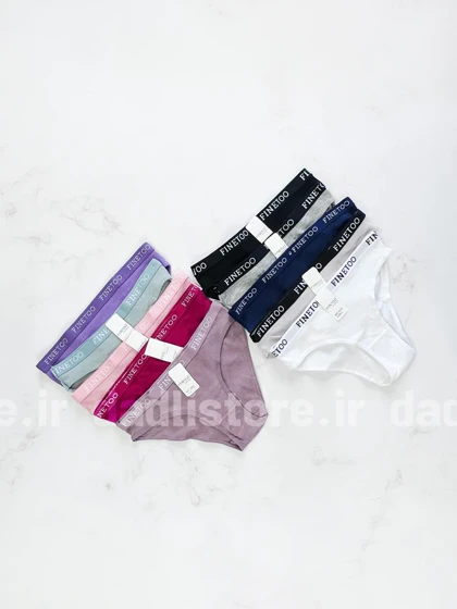 شورت اسلیپ کبریتی کمر کش نوشته FINETOO