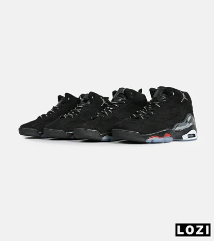 کفش کتانی ساق‌دار مردانه مشکی طوسی Nike air jordan 5 v02