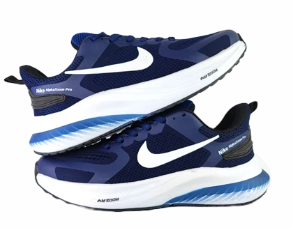 کفش رانینگ و اسپرت مردانه برند نایکی nike مدل آلفازوم پرو سورمه‌ای کد 166