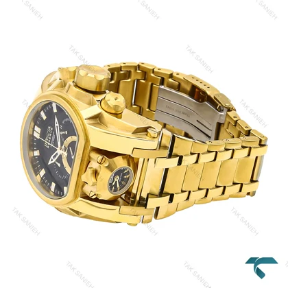 ساعت اینویکتا زئوس طلایی صفحه مشکی مردانه Invicta-6253-G