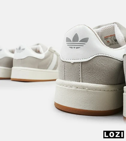 کفش کتانی مردانه و زنانه طوسی سفید ADIDAS Campus مدل 4237