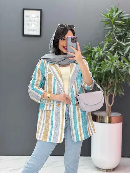 مانتو کتی راه راه تومبا