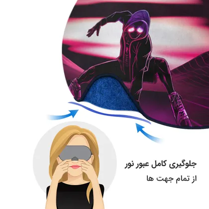 چشم بند بچگانه کاوا ماسک مدل مرد عنکبوتی کد46