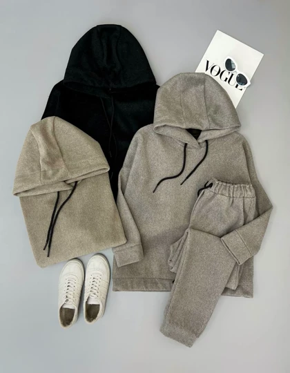 ست هودی و شلوار روناک کد 3165