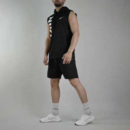 ست رکابی و شلوارک اسپرت نایک مدل HS-Dri Fit-A09 مشکی