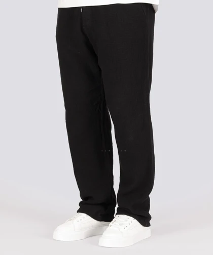 شلوار کنفی بگ و کمر کش مشکی 1060