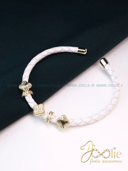 دستبند زنانه چرمی ونکلیف VAN CLEEF کد B2118