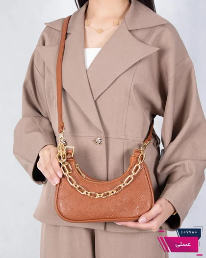 کیف چاپی تک بند زنجیردار LV 1278