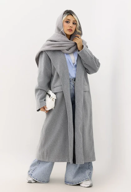 پالتو فوتر موهری4دکمه آستر دار کد1005033