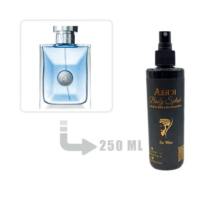 بادی اسپلش عطر ادکلن ورساچه پورهوم مردانه (ورساچه آبی) 250 میل Versace Pour Homme for Men 250ml