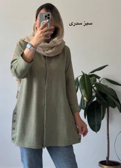 مانتو بغل دگمه
