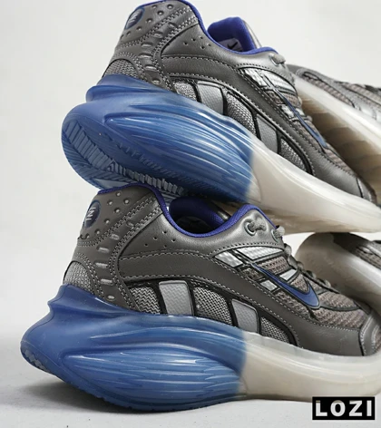 کفش کتانی مردانه طوسی آبی Nike VaporMax
