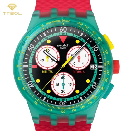 ساعت مچی سواچ SWATCH NEON EMERALD CHRONO SUSG409