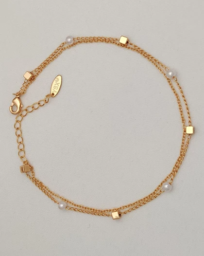 پابند دولاین مکعب و مروارید YSX