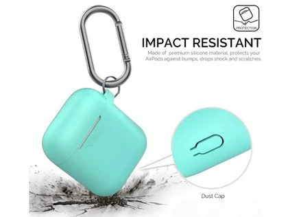 کاور ژله ای سیلیکونی قلاب دار ایرپاد 1 و 2 آها استایل AHA Style PT06F Silicone jelly Case Airpods 2/1