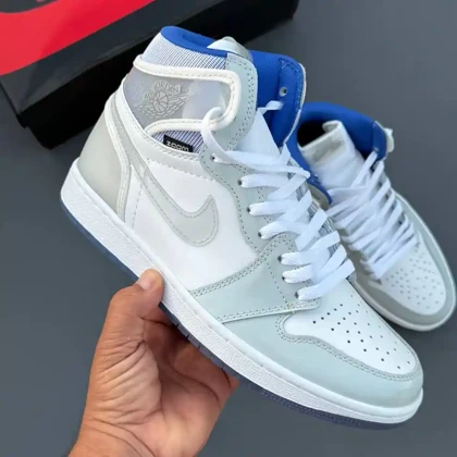 کفش نایک ایر جردن وان ساق‌دار زوم ریسر بلو Nike Air Jordan 1 High Zoom Racer Blue